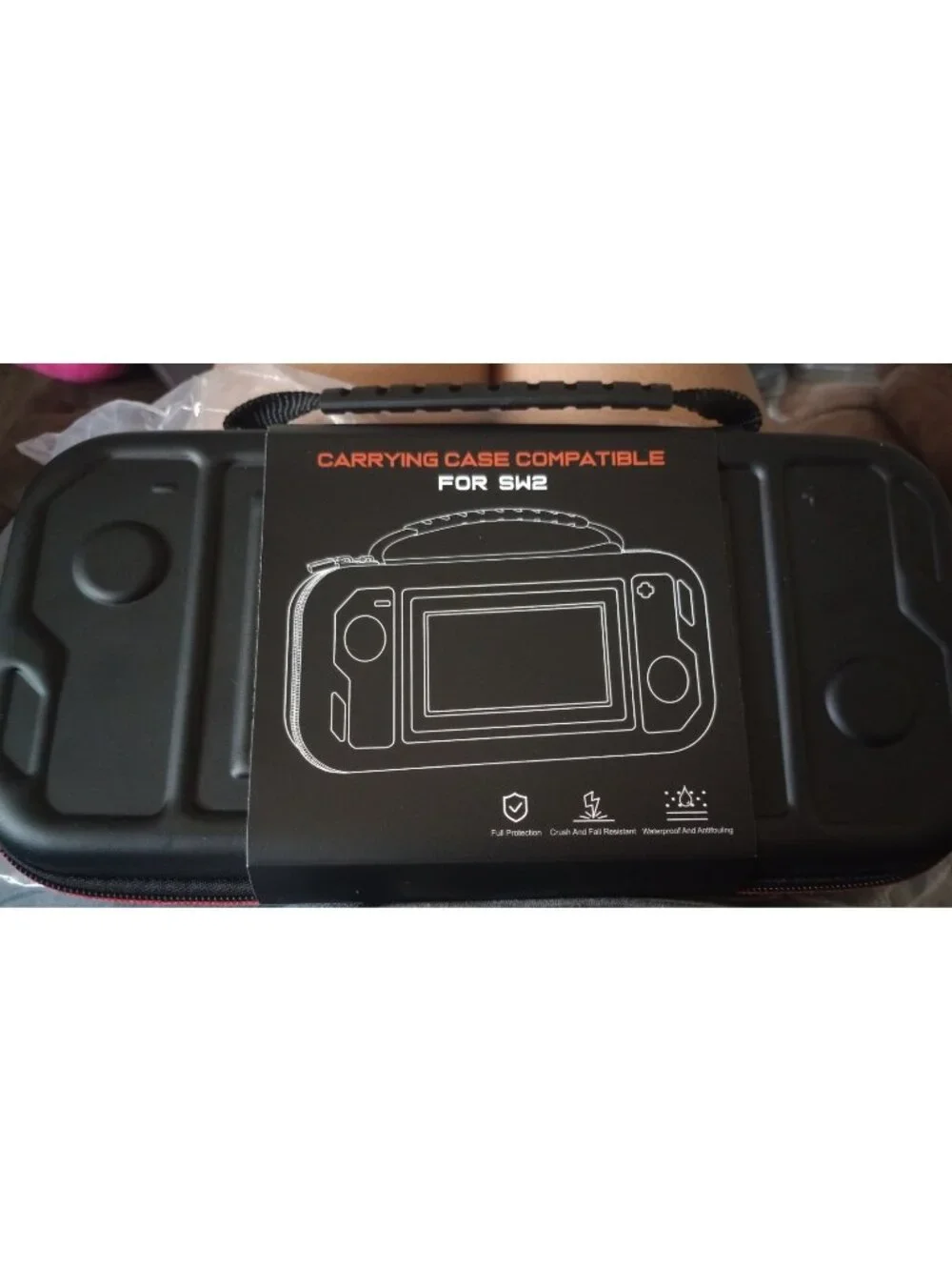 Carrying case compatible SW2 Black Full Protection Crush/Fall/Water Resistant